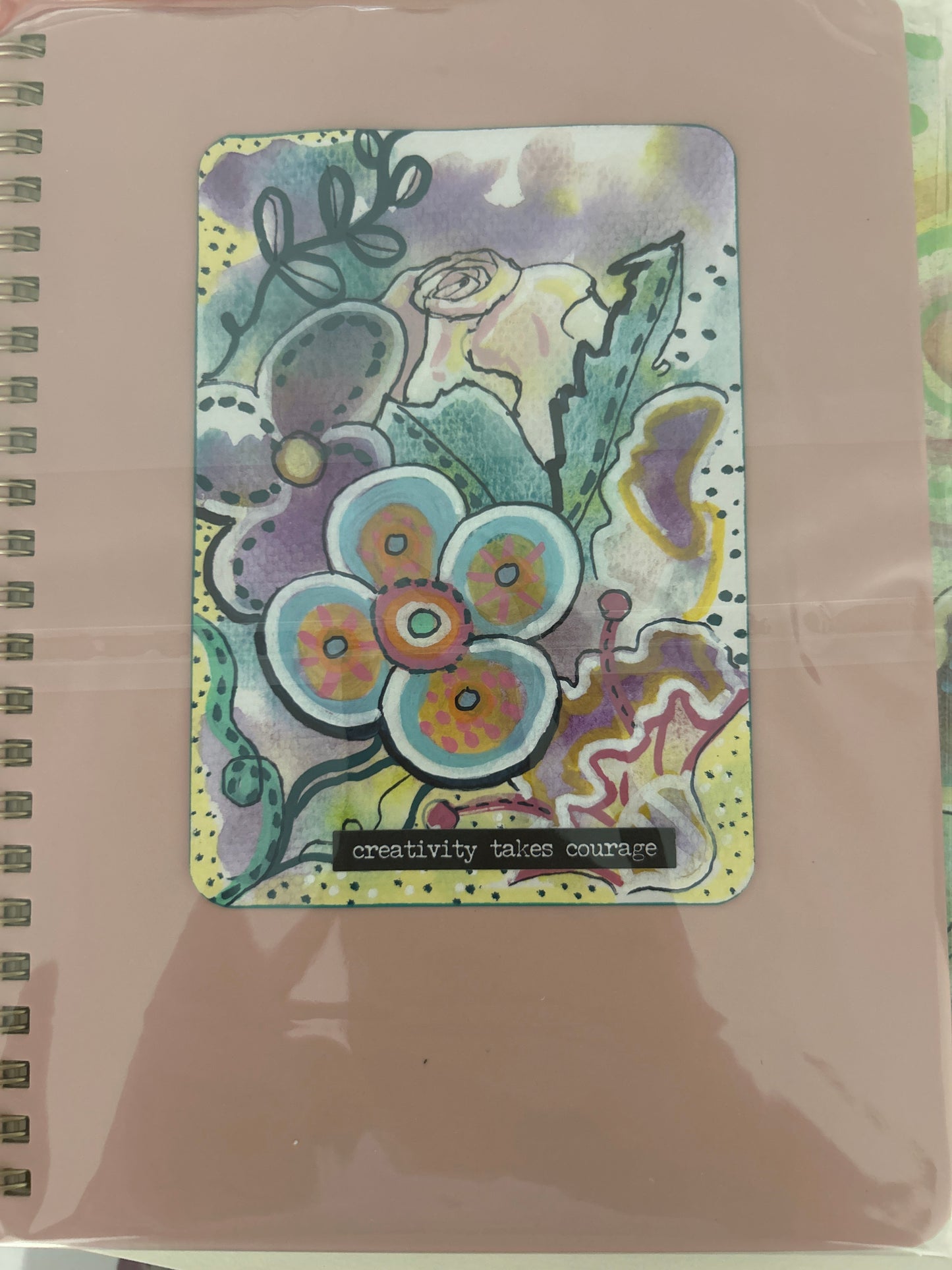 Small journal with original art