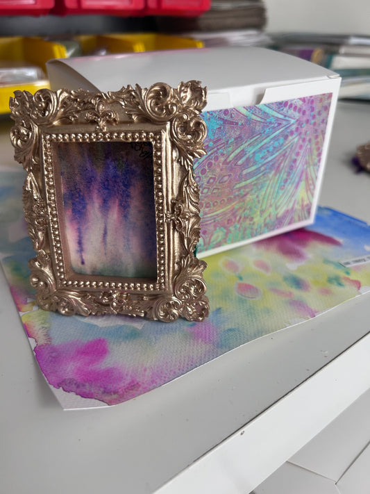 Mini Framed Watercolor Painting