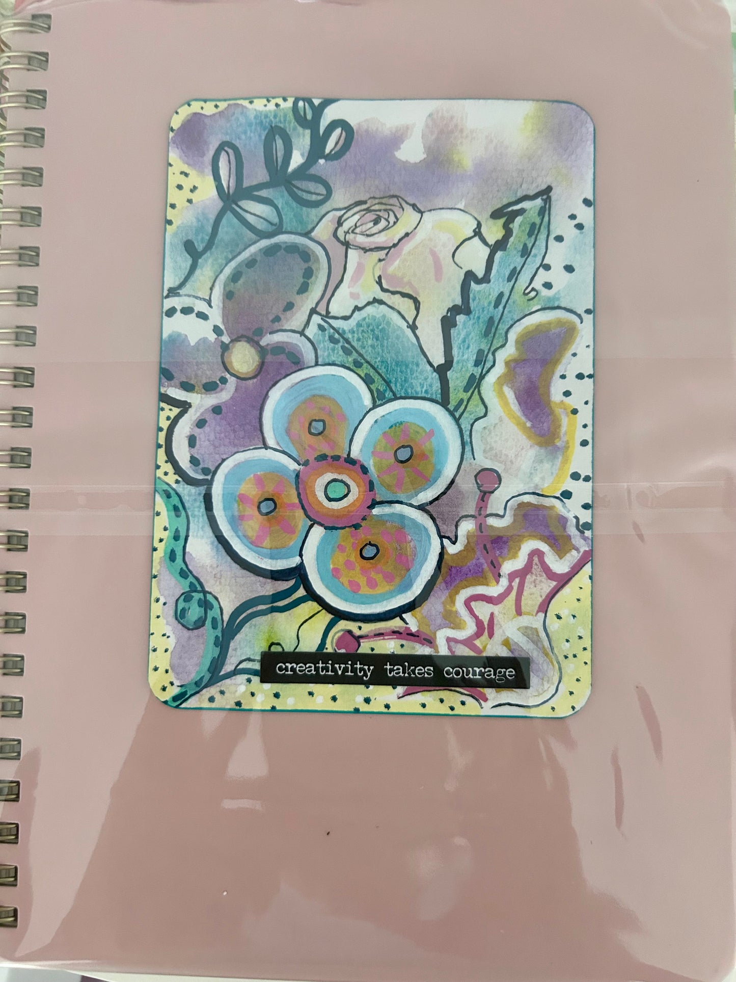 Small journal with original art