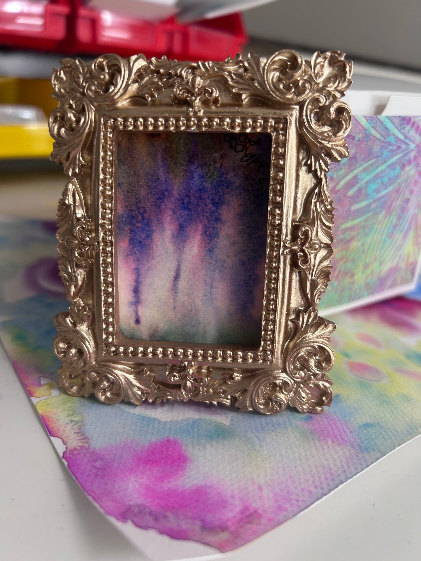 Mini Framed Watercolor Painting